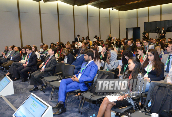 Youth Forum kicks off in Baku as part of 7th UNAOC Global Forum. Azerbaijan, Baku, 25 apr. 2016